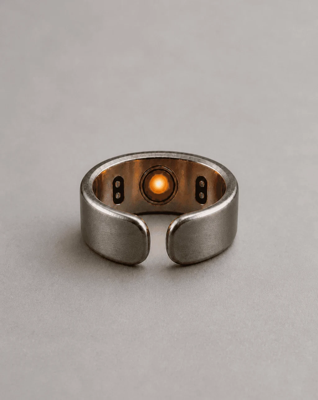 The inside of the Cuff-01 with the stone lit